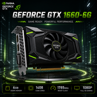 Used GeForce GTX 1660 6GB GDDR6 256 Bit Dual Fan OC PCI Express HD High Frame Rate Esports Gaming Desktop Graphics Card
