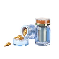 Flacon rond en plastique PS de haute qualité avec couvercle à vis, 25 ml, or, blanc, noir, vert, rouge, bleu, argent, pour médicaments, pilules, capsules molles