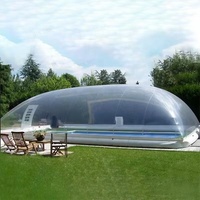 Dôme de piscine gonflable transparent et hermétique pour l'extérieur, abri de piscine, tente à bulles, certification EN14960, piscine personnalisable