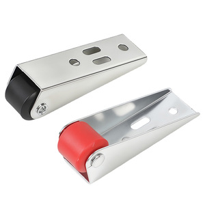 Door Roller Carbon Steel Black Red Wheel Low Noise Wooden Door Track Pulley - Product Image 1