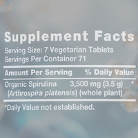 Capsules de spiruline naturelle en gros pour OEM, riches en protéines végétales, complément de santé, comprimés d'extrait de spiruline