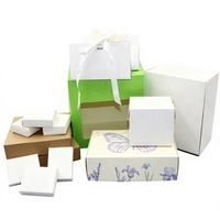 Ensemble d'emballages de luxe personnalisés pour sucre avec logo, boîte cadeau rigide avec couvercle et base, ruban, sac de courses en papier, vente en gros, OEM, pelliculage mat