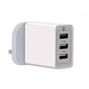 Chargeur USB 30W <span class=keywords><strong>rapide</strong></span> quick <span class=keywords><strong>Charge</strong></span> 3.0 avec 3 ports pour téléphone Mobile, adaptateur secteur avec 5V 2.4A max, pour Galaxy S10, S9, S8 Plus, <span class=keywords><strong>S7</strong></span> - Product Image 2