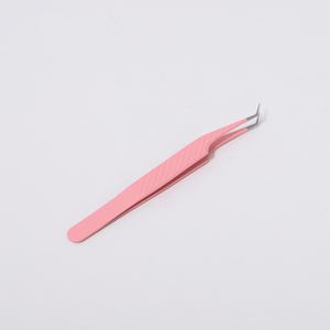 Pince à épiler pour cils Pinky leem avec logo personnalisé, pointe en fibre, 45, 75, 90 degrés, pince à épiler nano-grip, pince à épiler pour extensions de cils - Product Image 6