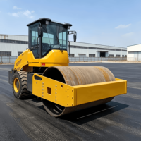 Vente Flash : Rouleau compresseur vibrant à tambour unique de 8 tonnes, compacteur de sol et d'asphalte de haute qualité à prix d'usine