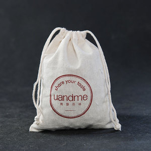 Wholesale Reusable Customized Premium Cotton <b>Linen</b> Gift Drawstring Bag Small Dust Pouch - Product Image 6