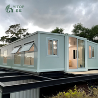 Casa Expandible Personalizable en Color y Diseño, Contenedor Aislado, Oficina Móvil y Vivienda Combinadas, Cabaña Expandible, Mini Casa