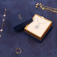 Boyang Luxus benutzer definierte Logo Papier Schulter Box Stil Schmuck Verpackung Box Hochzeits schmuck Ring Box