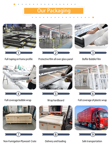 Pdp Fabriek Verkoop Postmoderne Stijl Aluminium Franse Dubbele Blad Openslaande Deur Met Glasvezel Scherm Voor Binnenkomst - Product Image 6