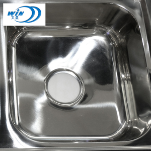 Évier de cuisine <span class=keywords><strong>double</strong></span> en acier inoxydable 800*430mm avec surface polie - Product Image 5