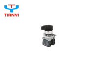 Interruptor de Botón Pulsador Electrónico de Plástico Serie XB4, Interruptores de Llave con Mango Estándar, Mango Largo, 2/3 Posiciones, Retorno por Resorte