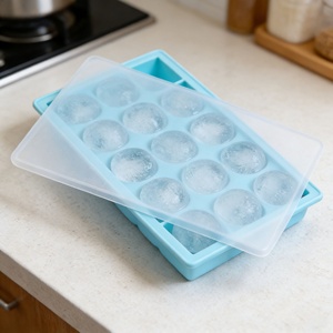 Molde de silicona reutilizable para cubitos de hielo al por mayor, alta flexibilidad, fácil desmolde, apto para alimentos, uso doméstico en la cocina - Product Image 4