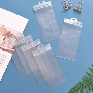 Hot Seller Transparent Plastic PVC Watch Band Storage Envelope Bags for 2 Piece Leather rubber Watch Strap Packaging Box