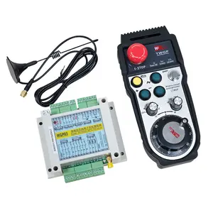 Draadloos Cnc Elektronisch Handwiel 6-As 5-24V 100ppr Handvat Mpg Met E-Stop