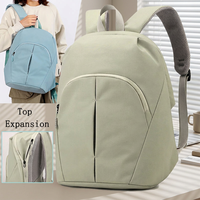 Sac à dos pour ordinateur portable avec logo personnalisé, extensible, imperméable, en nylon, tendance, pour les déplacements quotidiens, le sport et les voyages
