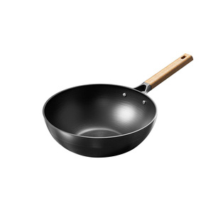 Fry Pan Thick Bottom Nonstick Induction Gas Stove Compatible <b>Large</b> Capacity Wrought Iron Cooking <b>Pot</b> - Product Image 3