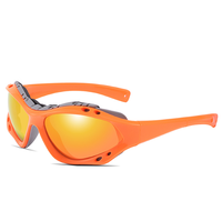 Lunettes de soleil polarisées tendance pour femmes et hommes avec trou d'aération, monture PC, protection UV400 pour la pêche, le camping, la conduite et les sports de plein air