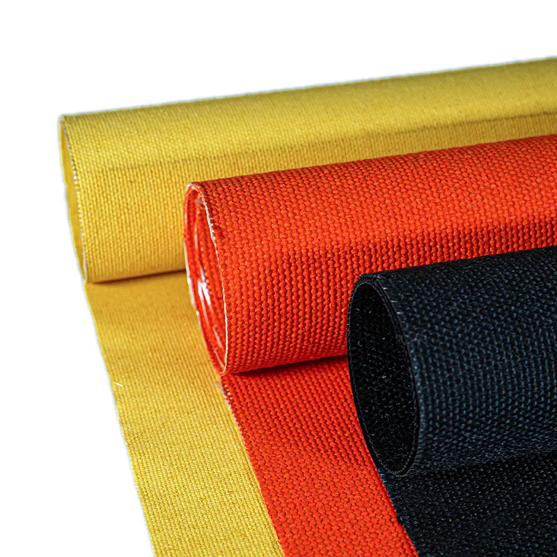 Heat Resistant Insulation Silicone Fibre Glass Fabrics For Thermal Insulation Cover Jacket
