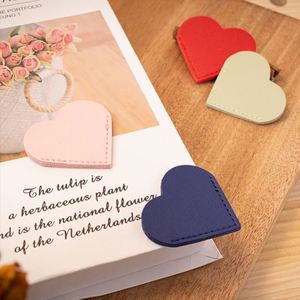Colorful PU Leather Corner <b>Bookmarks</b> Simple Page Clip Keeper Book Mark Cute Page Corner <b>Bookmark</b> for Reading Lovers Teacher <b>Gift</b> - Product Image 1
