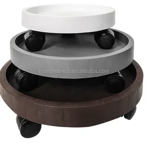 Nhà Máy Nhựa Và Flower Pot Chiếc Đĩa Với Bánh Xe