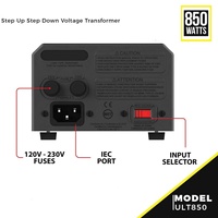 850W Tek Fazlı Güç Trafosu 110V-220V Yükseltici/Alçaltıcı Toroidal Ototransformatör 50/60Hz Üçlü Sargılı Bobin Bakır