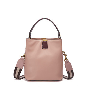 Bolso de Mano de Diseño de Lujo para Mujer, Bolso Bandolera de Cuero Genuino, Bolso Tipo Cubo de Gran Capacidad, Bolsos de Hombro para Mujer - Product Image 1