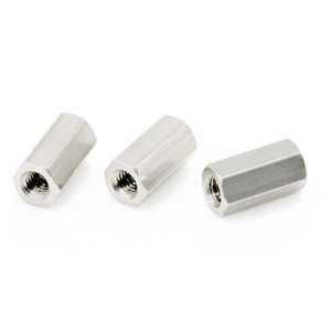 <span class=keywords><strong>M3</strong></span> M4 M8อลูมิเนียม6061 7075เหล็กอัลลอยด์สีขาวหกเหลี่ยมตัวเมียและตัวเมีย