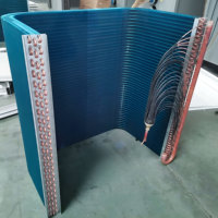Bobina de condensador, pequeño vapor de refrigeración para plantas congeladas, recuperación de calor residual, placa de acero inoxidable, aleta, tubo de cobre, intercambiador de calor