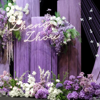 Lila Serie Künstliche Blumen-Kollektion Handgefertigt Weich Individuell Anpassbar nach Bild Blumenmaterial Hochzeitsarrangement DIY Heimdekoration