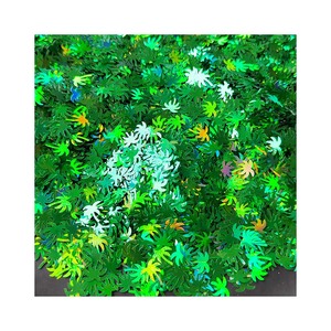10mmm Plam Arbres Vert Confettis Paillettes Usine Personnalisée En Gros - Product Image 5