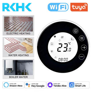 Termostatos Inteligentes RKHK <span class=keywords><strong>para</strong></span> Calefacción de Ahorro Energético <span class=keywords><strong>para</strong></span> Uso Doméstico con Función Programable y de Control por Voz, Termostato WiFi Inteligente - Product Image 2