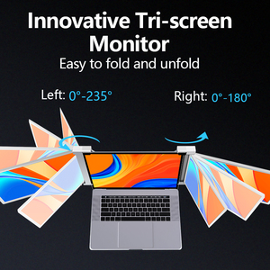 14 inch Màn hình kép máy tính xách tay, đa màn hình máy tính tốt nhất cho Giao Dịch Chứng Khoán, 1080p IPS FHD ba màn hình di động - Product Image 4