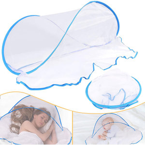 Tienda de mosquitera de poliéster plegable portátil para el verano para ropa de cama Camping Viajar Patio Uso para bebés y niños - Product Image 1