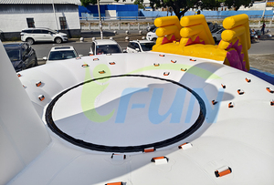 <span class=keywords><strong>Isla</strong></span> Flotante Inflable Gigante con Forma de Unicornio, Parque Acuático con Trampolín y Tobogán, Equipo de Diversión para Parques Acuáticos Temáticos - Product Image 5