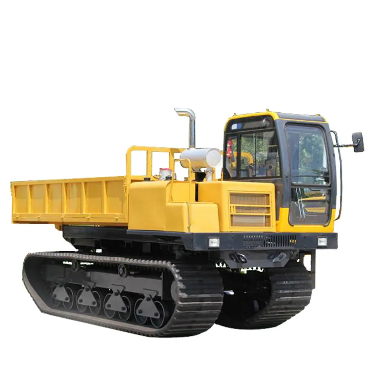 Crawler Type Dumper 6Ton 7Ton 8Ton 11Ton Rubber Truck Mini Crawler Dumper Voor Canada