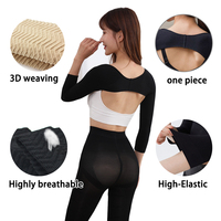 Taille libre Compression Bras Manches Respirant Post Chirurgie Liposuccion Shaper Dos Brace Personnalisé Posture Correcteur Bras Shapewear