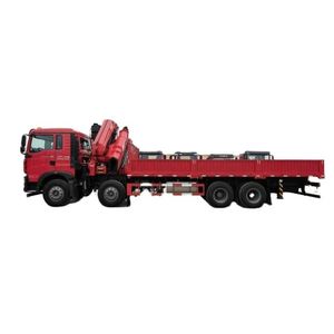 Camion grue articulée Sinotruk Ho Wo 8x4 16 tonnes pour la construction routière, levage et transport - Vente directe usine - Product Image 1