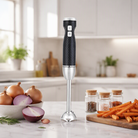 Mixeur Plongeant Électrique Portable en Acier Inoxydable à Vitesse Variable pour Préparation d'Aliments pour Bébé et Smoothies