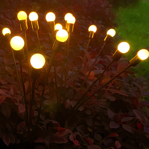 Solar Firefly Ip65 luci per fuochi d'artificio impermeabili Firefly Garden Landscape Solar Xmas Fairy Floor Plug Lamp - Product Image 4
