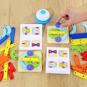 2 Player Brain Teaser Battle Game Pattern <b>Puzzle</b> Toys Montessori STEM Creative Board Toy for Kids - Product Image 4