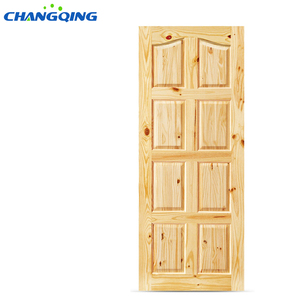 Diseño de <span class=keywords><strong>Puerta</strong></span> de Panel de Madera de <span class=keywords><strong>Pino</strong></span> Nudoso Macizo Tradicional para Decoración de Apartamentos - Product Image 6