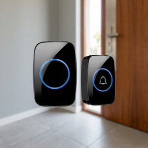 ชุดอุปกรณ์กริ่งประตูไร้สาย AC Plug-in A10 Smart Home Dingdong พร้อมเครื่องส่งสัญญาณ 2 ตัว เครื่องรับสัญญาณ 1 ตัว สำหรับใช้ในอพาร์ทเมนต์ กันน้ำระดับ IP55 มีเสียงเรียกเข้า 60 เสียง - Product Image 2