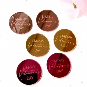 ของตกแต่งเค้กอะคริลิควันวาเลนไทน์รูปหัวใจ ริมฝีปาก XOXO สำหรับคัพเค้ก ของตกแต่งปาร์ตี้ - Product Image 4