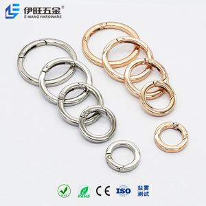 Mousquetons plats à ressort et crochets à ressort ronds pour sacs et sacoches – Fournisseur d'usine YIWANG - Product Image 2