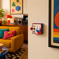 Cache-joystick rétro coloré, décoration murale créative pour la maison et la chambre