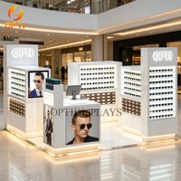Kiosque optique personnalisé, vitrine en bois pour lunettes de soleil avec tiroir, présentoir à lunettes