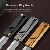 Couteau pliant personnalisable Gravity Radish, acier 5CR15, manche en aluminium, couteau de poche compact pour le camping, la randonnée et la pêche