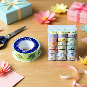 Nastro decorativo Ilan 2,5 cm x 3 m con motivi assortiti per artigianato e confezioni regalo - Product Image 2