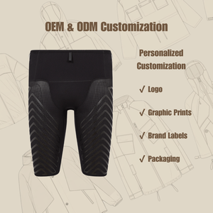 Shorts pour hommes sur mesure, luxe, coupe classique, écologiques, respirants, coupe-vent, séchage rapide, nylon/coton, taille élastique, 2 en 1, bas - Product Image 2