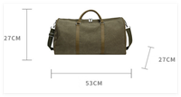 Sac de voyage cylindrique en toile cirée épaisse personnalisé avec logo, idéal pour le camping, le sport, les hommes et les femmes